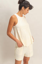 Load image into Gallery viewer, Sleeveless Round Neck Top &amp; Shorts Set
