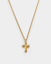 Load image into Gallery viewer, CROSS NECKLACE | Gold Coated | 18 11/16"
