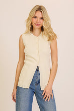 Load image into Gallery viewer, Sleeveless Ribbed Knit Sweater Top
