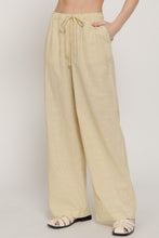 Load image into Gallery viewer, Elastic Waist Y/d Stripe Gauze Long Pant
