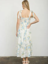 Load image into Gallery viewer, Floral Tie Strap With Scallop Lace Trim
