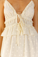 Load image into Gallery viewer, Floral Embroidery V-nec Dainty Ruffle Dr
