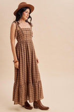 Load image into Gallery viewer, Tartan Cotton Maxi Dress
