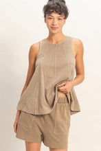 Load image into Gallery viewer, Sleeveless Round Neck Top &amp; Shorts Set

