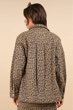 Load image into Gallery viewer, Leopard Printed Twill Oversized Shacket
