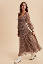 Load image into Gallery viewer, Smocked Floral Maxi Dress
