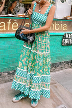 Load image into Gallery viewer, Checkered Unique Floral Boho Ric Rac Tie
