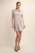 Load image into Gallery viewer, Plus French Terry Short Sleeve Quarter Z
