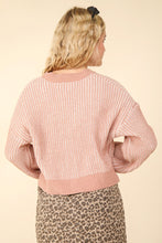 Load image into Gallery viewer, Two Tone Button Down Oversized Sweater C
