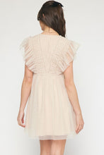 Load image into Gallery viewer, Gingham print v-neck mini dress
