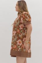Load image into Gallery viewer, PLUS Floral print short puff sleeve pullover
