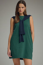 Load image into Gallery viewer, Striped sleeveless dress with contrast s
