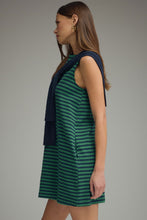 Load image into Gallery viewer, Striped sleeveless dress with contrast s
