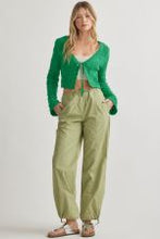 Load image into Gallery viewer, Crochet tie-front cardigan featuring sca
