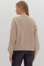 Load image into Gallery viewer, Sequin self-tie bow sweater
