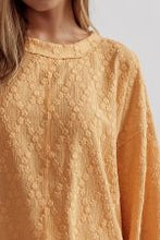 Load image into Gallery viewer, Floral jacquard long sleeve top
