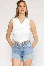 Load image into Gallery viewer, Drape neck sleeveless crop top
