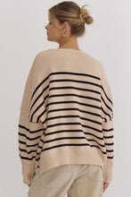 Load image into Gallery viewer, Strip Oversized stripe ribbed Sweater
