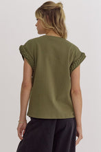 Load image into Gallery viewer, Solid round neck cap sleeve top
