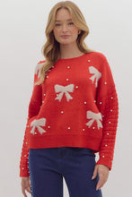 Load image into Gallery viewer, Pearl and Bow Sweater
