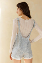 Load image into Gallery viewer, Floral Denim Romper
