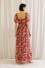 Load image into Gallery viewer, FLORAL RUFFLED HIGH LOW MAXI DRESS
