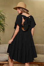 Load image into Gallery viewer, Crinkly Fabric Off The Shoulder Cut Out Dress
