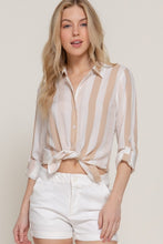 Load image into Gallery viewer, Long Slv Wide Stripe Woven Shirt
