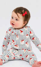 Load image into Gallery viewer, Baby PJ Onsie Santa Baby Stripes
