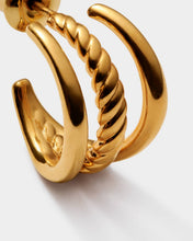 Load image into Gallery viewer, LAIA ILLUSION HOOP EARRINGS | Gold Coate
