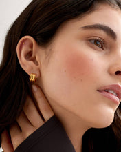Load image into Gallery viewer, HANNA HUGGIE HOOP EARRINGS | Gold Coated
