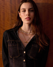 Load image into Gallery viewer, THEMIS T-BAR NECKLACE | Gold Coated | 19
