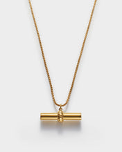 Load image into Gallery viewer, THEMIS T-BAR NECKLACE | Gold Coated | 19
