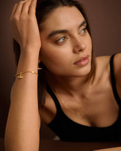Load image into Gallery viewer, LUSTRE T-BAR BRACELET | Gold Coated | 7"
