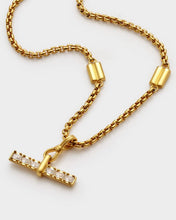 Load image into Gallery viewer, LUSTRE T-BAR BRACELET | Gold Coated | 7"
