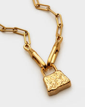 Load image into Gallery viewer, LUXE LOCK BRACELET | Gold Coated | 7"
