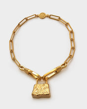 Load image into Gallery viewer, LUXE LOCK BRACELET | Gold Coated | 7"
