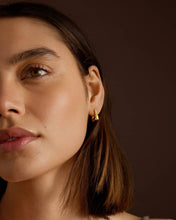 Load image into Gallery viewer, LUXE LOCK HOOP EARRINGS | Gold Coated |
