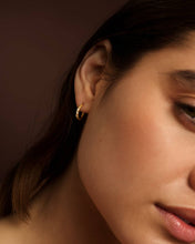 Load image into Gallery viewer, LUMIRA HOOP EARRINGS | Gold Coated | 1/2
