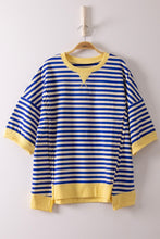 Load image into Gallery viewer, Oversized Stripe Casual Knit Top (part of a set)
