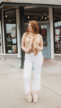 Load image into Gallery viewer, ACID WASHED HIGH WAIST FRAYED HEM PANTS
