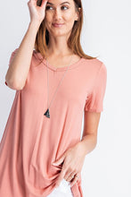 Load image into Gallery viewer, Basic Short Sleeve V-Neck Knit Top
