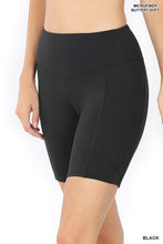 Load image into Gallery viewer, BRUSHED MICROFIBER BIKER SHORTS
