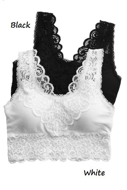 Plus Padded Lace Bralette