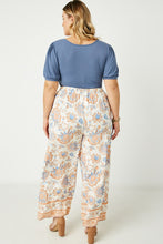 Load image into Gallery viewer, Plus Floral Border Printed Wide Leg Pant
