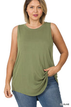Load image into Gallery viewer, PLUS LUXE RAYON SLEEVELESS ROUND NECK
