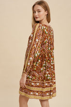 Load image into Gallery viewer, SQUARE NECK FLORAL SMOCK DRESS
