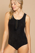 Load image into Gallery viewer, Henley Sleeveless Body Suit
