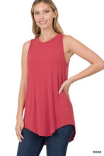 Load image into Gallery viewer, LUXE RAYON SLEEVELESS ROUND NECK HI-LOW
