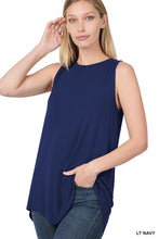 Load image into Gallery viewer, LUXE RAYON SLEEVELESS ROUND NECK HI-LOW

